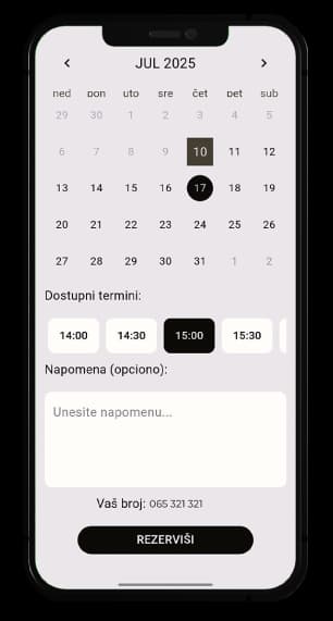 Admin opcije